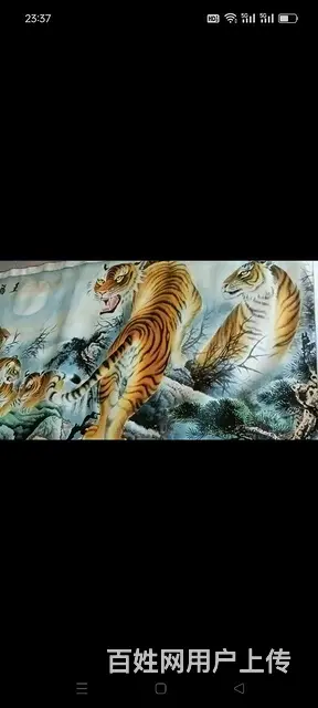 【五福临门】五虎画，手绘画工精细，可收藏，悬挂家中 - 图片 4