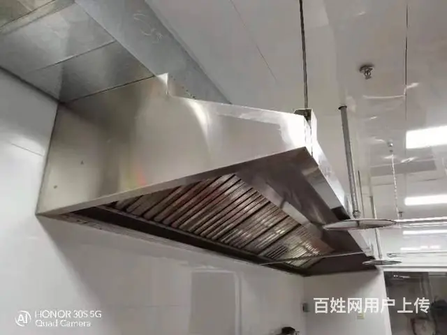 南沙专业油烟系统通风管道设计安装不锈钢烟罩定制设计 - 图片 1