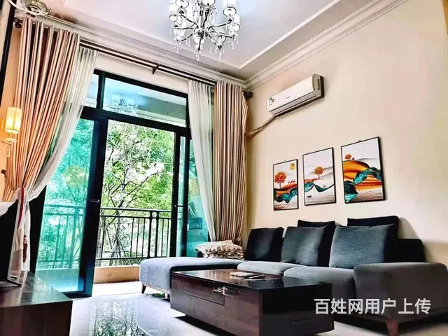恒大二期，精装2房2厅1卫1阳82方家私电器齐全租1500元 - 图片 1
