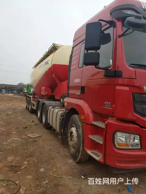 库存新车二手价陕汽德龙新M3000 水泥罐车33方 - 图片 2