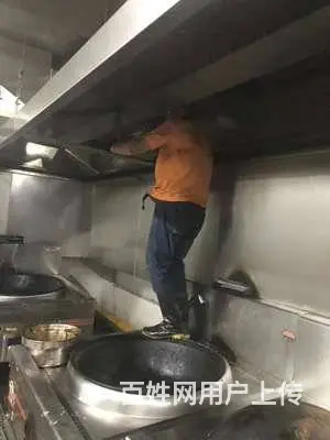 昆山市巴城酒店食堂油烟机清洗 商场广场油烟管道清洗 - 图片 3