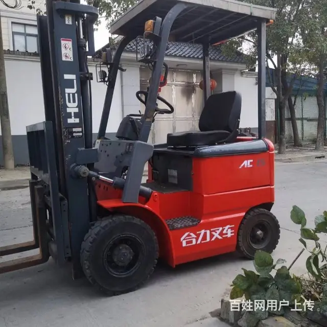 小型四轮二手电动叉车三支点1.5吨3米2吨堆高车升 - 图片 5