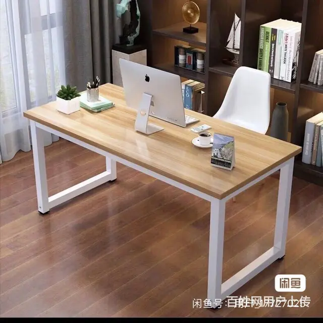简易电脑桌台式家用书桌简约现代桌子卧室写字台学生学 - 图片 2