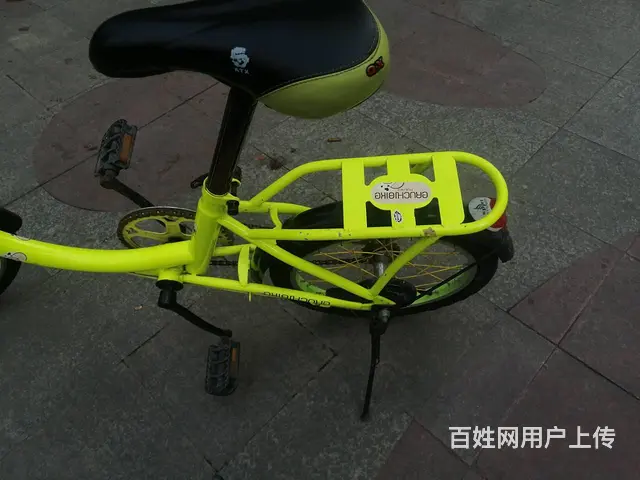 菊黄色自行车16圈九五新 - 图片 4