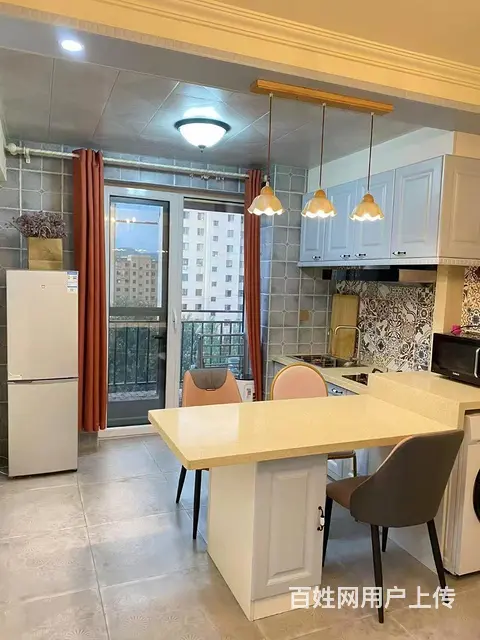 河东一高中 宏运凤凰新城二期8楼一室一厅精装婚房床液晶电视冰 - 图片 3