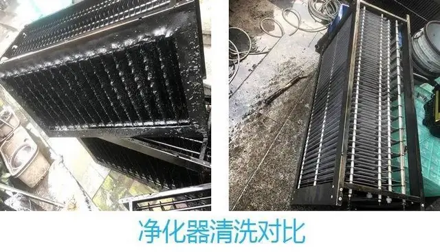 昆山千灯酒店餐厅油烟机清洗， 商场广场油烟管道清洗 - 图片 2