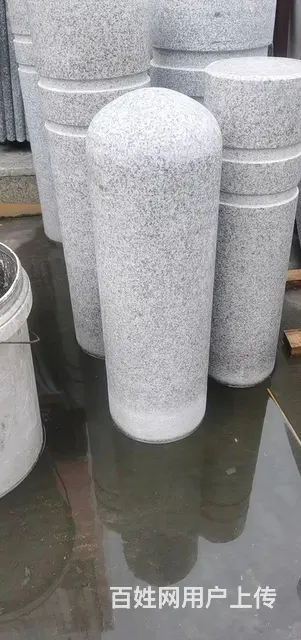 花岗岩挡车路障石柱阻车拦车广场止车石柱子圆石墩石鼓 - 图片 5