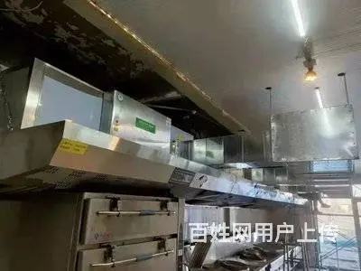 昆山巴城单位食堂油烟机清洗，油烟管道清洗，风机清洗 - 图片 1