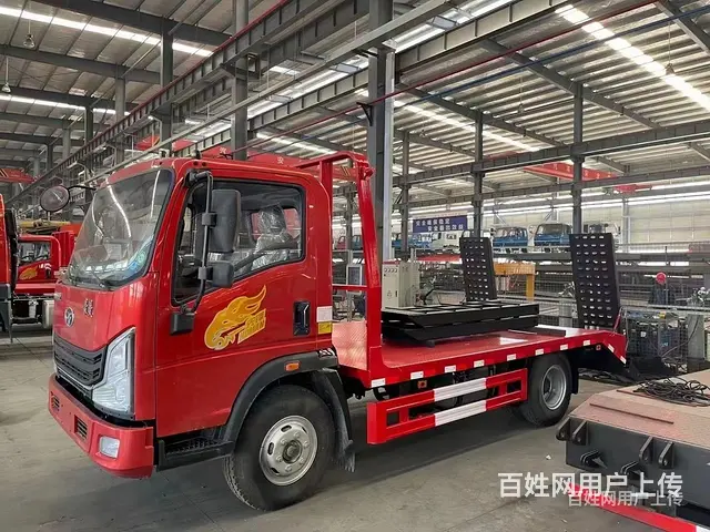 国六重汽豪曼黄牌单桥平板车 平板拖车 市场价 - 图片 6