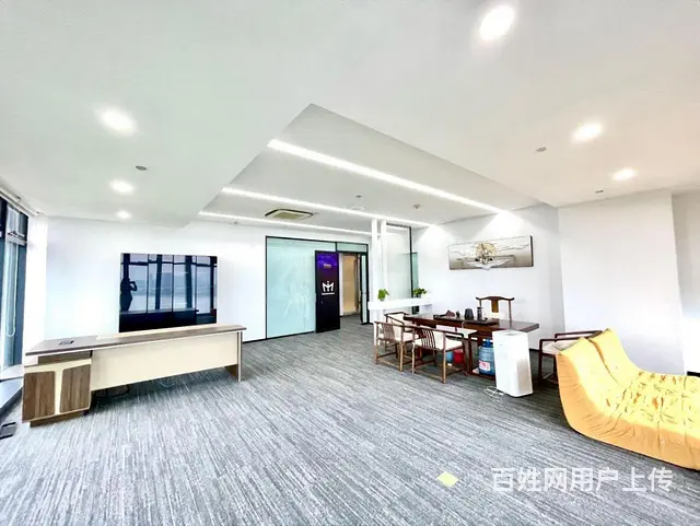 滨江甲级写字楼一线江景豪华装修办公室 不要转让费 带家具 - 图片 12