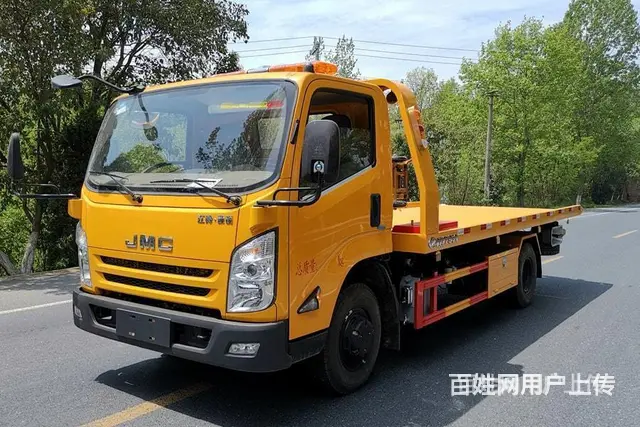 清障车厂家,重汽解放江淮高品质,一拖二平板救援拖车现车直销 - 图片 9