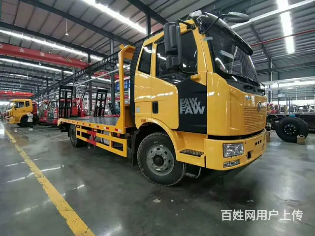 长春解放J6挖机拖板车15吨挖掘机平板车可分期 - 图片 5
