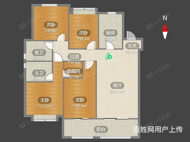龙运天成旁 弘阳天下锦 品装4室2明卫 三朝南双阳台 均价优 - 图片 10