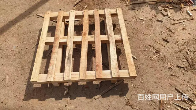实木托盘，叉车专用木托排，9成新 - 图片 1