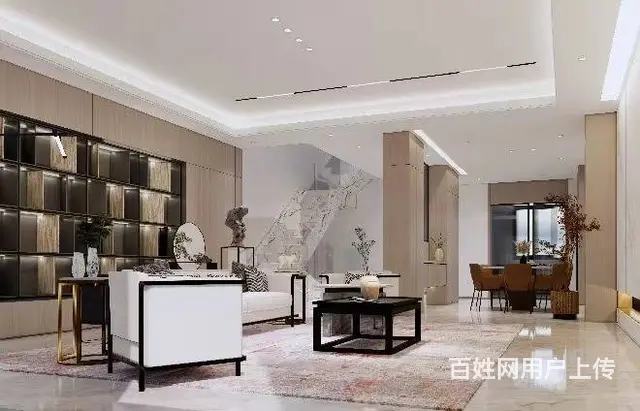 新中式风格560平米常州尚枫澜湾别墅装修案例 - 图片 7